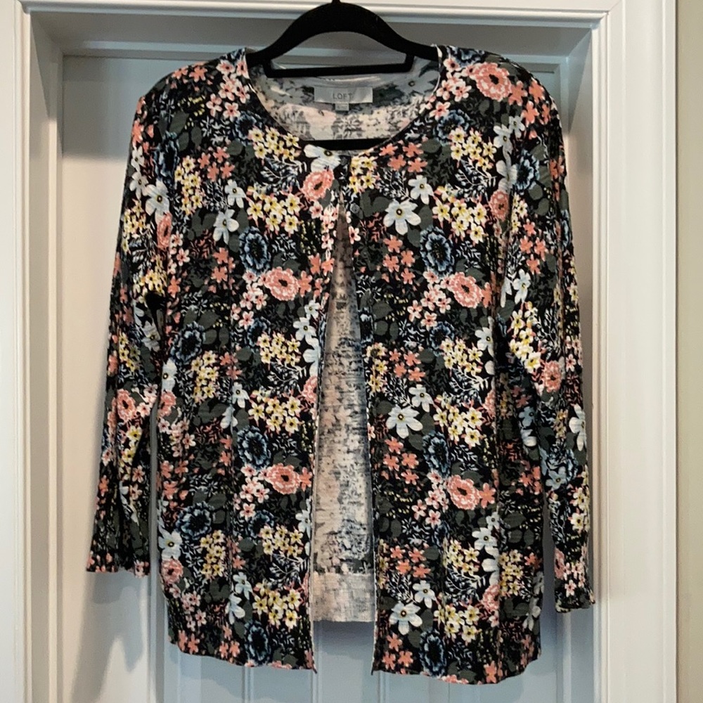 Loft Ann Taylor 3/4 length cardigan - size XL - excellent condition